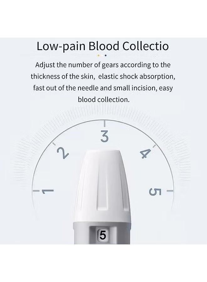 REMAX Blood Glucose Monitoring Kit, Medical-Grade Home Blood Glucose Meter, Code-Free High-Accuracy Diabetes Testing, 50 Test Strips + 50 Lancing Devices - Image 5